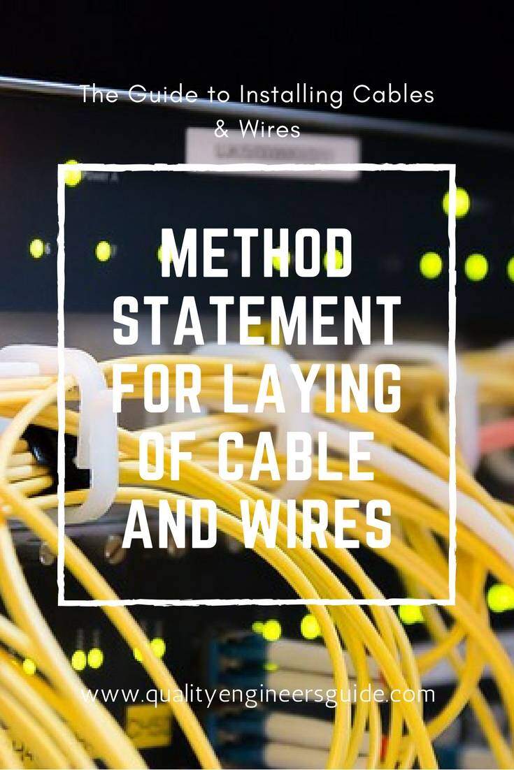 METHOD STATEMENT LV CABLES TESTING - The Engineer's Blog